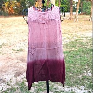 Mauve Ombre Sleevless Top